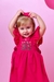 Vestido Bela Bordado Rosa - Meia Infância