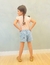 Shorts Jeans Florzinha - Meia Infância