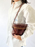 Bolsa couro marrom