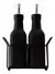 GALHETEIRO DE VIDRO COM 2 PEÇAS 180ML EM SUPORTE ARAMADO