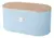 LATA PORTA PAO AZUL TAMPA DE BAMBU 33,8X18X15,5CM