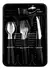KIT TALHERES CANADA 24 PCS PRETO - comprar online