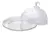 QUEIJEIRA CRISTAL TAMPA VIDRO BORDA DOURADA 19,5X13CM - comprar online