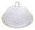 QUEIJEIRA CRISTAL TAMPA VIDRO BORDA DOURADA 19,5X13CM