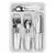 INOX CONJUNTO DE TALHERES/FAQUEIRO C/24 PCS CB. PLASTICO + PORTA TALHER BRANCO PALMAS WX7127 WELLMIX - comprar online