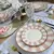 CONJUNTO 4 PRATOS SOBREMESA PINK STRIP ROSA 20cm Porcelana na internet
