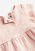 Vestido en punto con textura rosa floral - comprar online