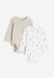 Pack 2 bodies animales beige