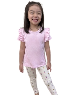 Blusa com Babado - Rosa Claro na internet