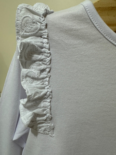 Blusa Manga Longa Babado Laise - loja online