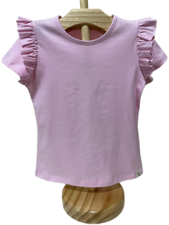 Blusa com Babado - Rosa Claro - Letemi