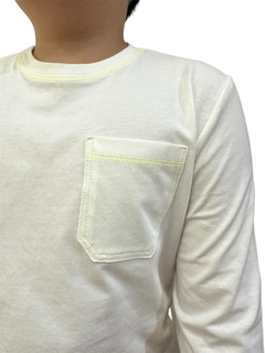Camiseta Manga Longa com Bolso - Letemi