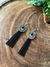 Brinco de Concho de Franja Preto