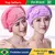 Imagem do Touca Toalha De Secar Cabelo Microfibra Anti Frizz Pós Banho Touca de Cabelo