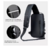 Bolsa Mochila De Ombro Anti roubo Transversal Usb Pochete yeahbrasil.