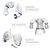Torneira Elétrica Eletrônica 5500/6500w 110V ou 220v Sintex Cor:Branco;Tensão