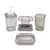 Kit de Banheiro c/ 4 Peças Jacki Design - Oferta Imperdível - Cinza (AHX21808-