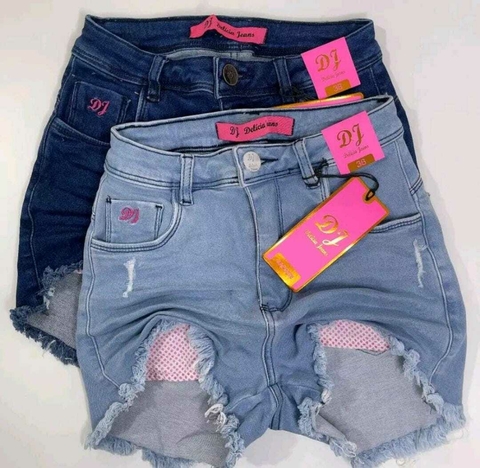Short Jeans com Lycra