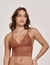 TOP NINA EM RENDA SEM BOJO E SEM ARO - BRONZE - comprar online