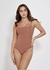 BODY LIVIA COM ALÇA EM POLIAMIDA E SEM BOJO - BRONZE - comprar online