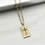 corrente crucifixo aço dourada