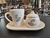 Set taza , azucarera y bandeja