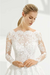 VESTIDO NOIVA PRINCESA MANGAS LONGAS EM RENDA COM TRANSPARÊNCIA DECOTE V COSTAS - N384 - comprar online