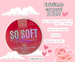 Exfoliante So Soft durazno, fresa y elastina
