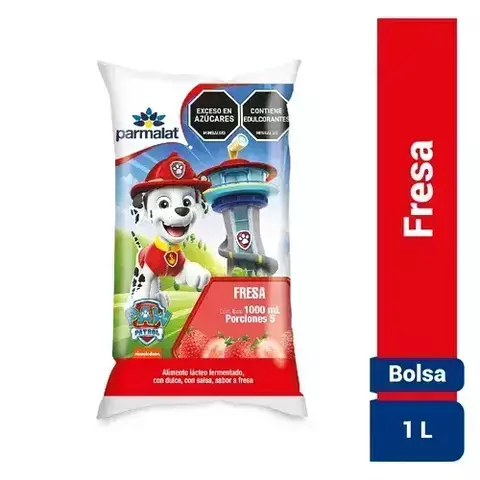 BEBIDA LACTEA BOLSA FRESA PARMALAT X 1000 ML.