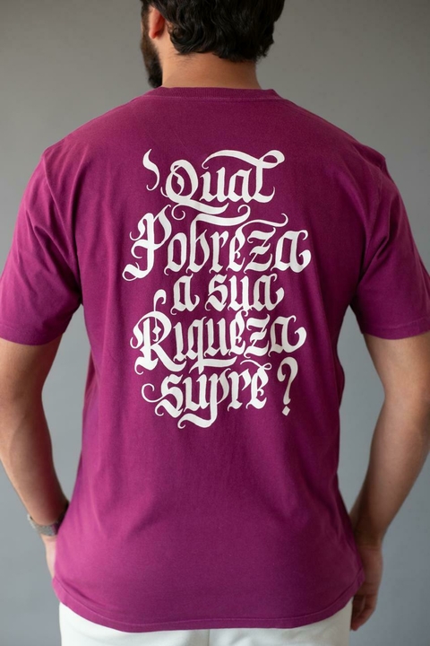 Camiseta Tradicional Mesa Preparada Bordô