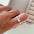 Solitário Zirconia Quadrada e cravejado - comprar online