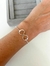 Pulseira Elo Português simbolo infinito vazado - comprar online