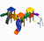 Playground Infantil madeira plástica Modelo KMP 0301 - comprar online