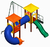 Playground Infantil madeira plástica Modelo KMP 0202