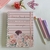 Planner Sem Divisórias Floral Listrado Rose