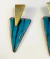 Aros triagulares turquesa - comprar online