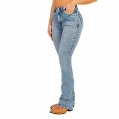Calça Jeans Fem Bordada Ox Horns 2517 na internet