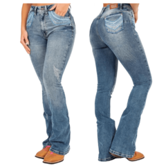Calça Jeans Fem Bordada Ox Horns 2519 - comprar online