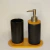 SET ACCESORIOS DE BAÑO CERAMICA Y BAMBU - Hara Deco