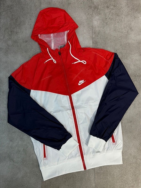 Jaqueta Nike Sportswear Windrunner Masculina VERMELHO/AZUL MARINHO