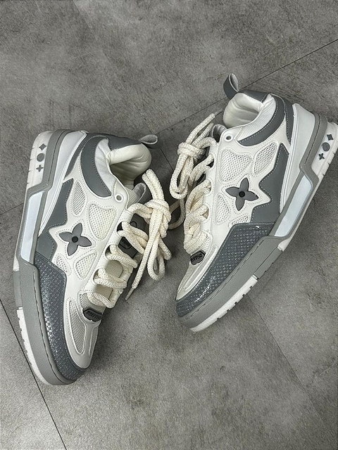 TENIS LV CINZA/BRANCO