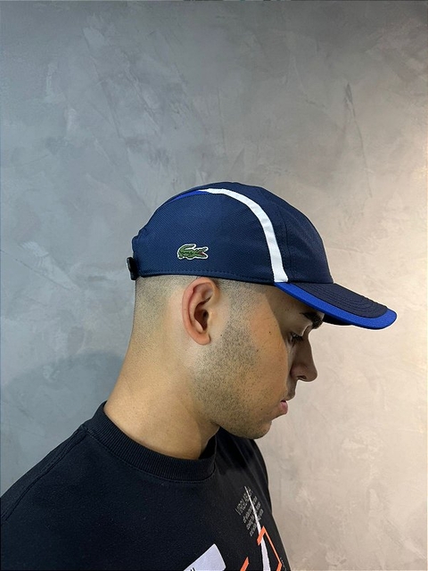 BONÉ LACOSTE ANDY azul marinho