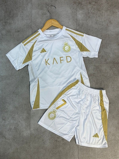 Kit Infantil All Nassr Branca/dourado 2025