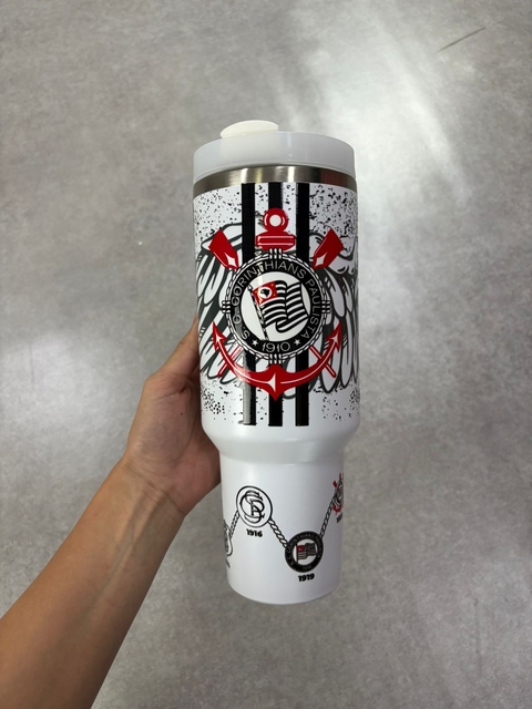 COPO TERMICO CORINTHIANS BRANCO AGUIA NOVO