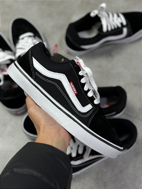 TÊNIS SK8-LOW BLACK TRUE WHITE
