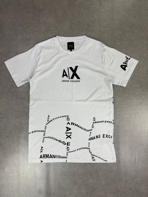 CAMISETA IMPORTADA ARMANI EXCHANGE LETTER BRANCA