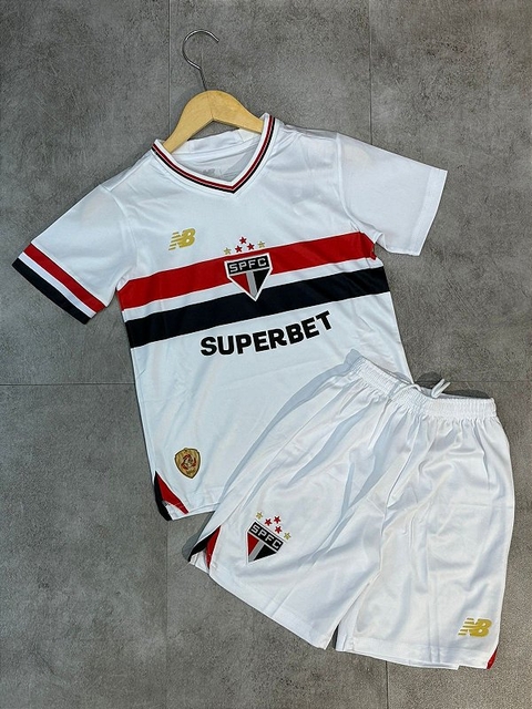 Kit infantil Sao Paulo Fc Branco 2025/26