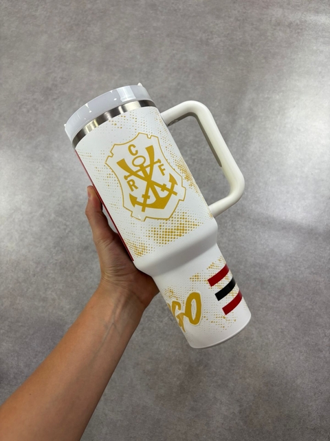 COPO TERMICO FLAMENGO DOURADO BRANCO