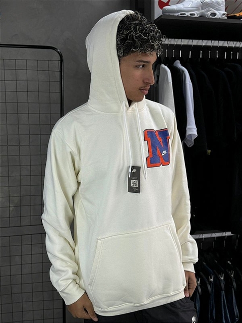 Moletom Nike Athletics Off White/Laranja