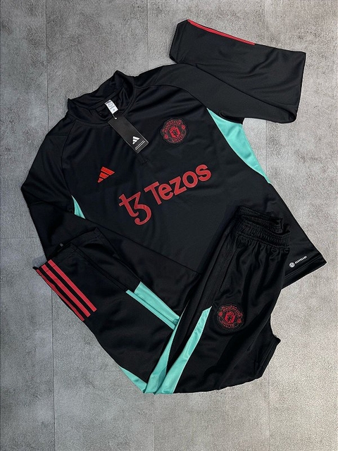 CONJUNTO MANCHESTER UNITED PRETO 25/26